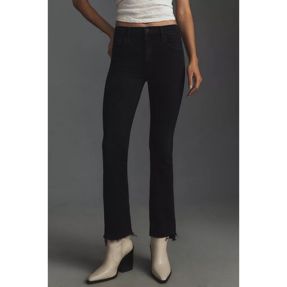 Anthropologie MOTHER The Insider Crop Step Fray Jeans Size 23 - Picture 2 of 9